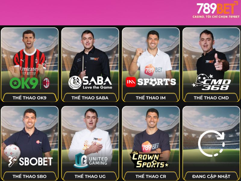 Cá cược thể thao 789BET – Đa dạng kèo cược, tỷ lệ cạnh tranh