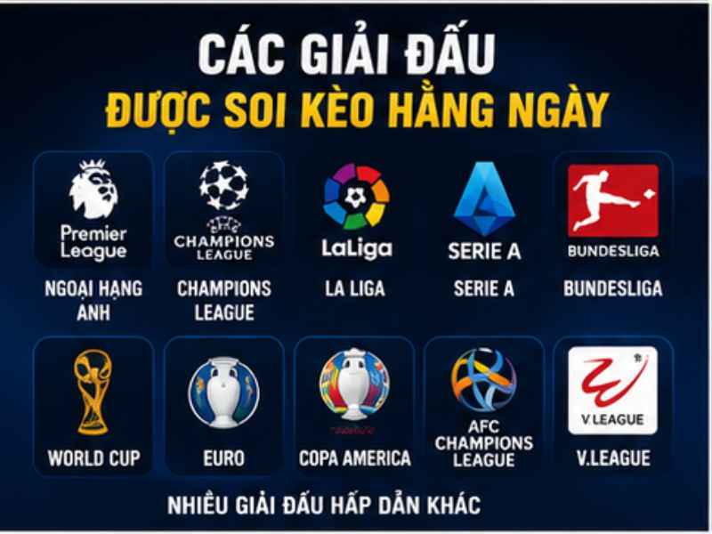 Các Giải Đấu Được Soi Kèo Hằng Ngày