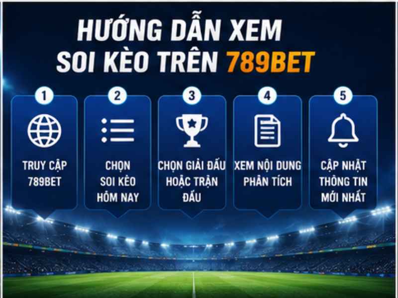 Quy trình xem soi kèo tại 789BET